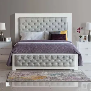 Tufted Upholstered Bed Frame