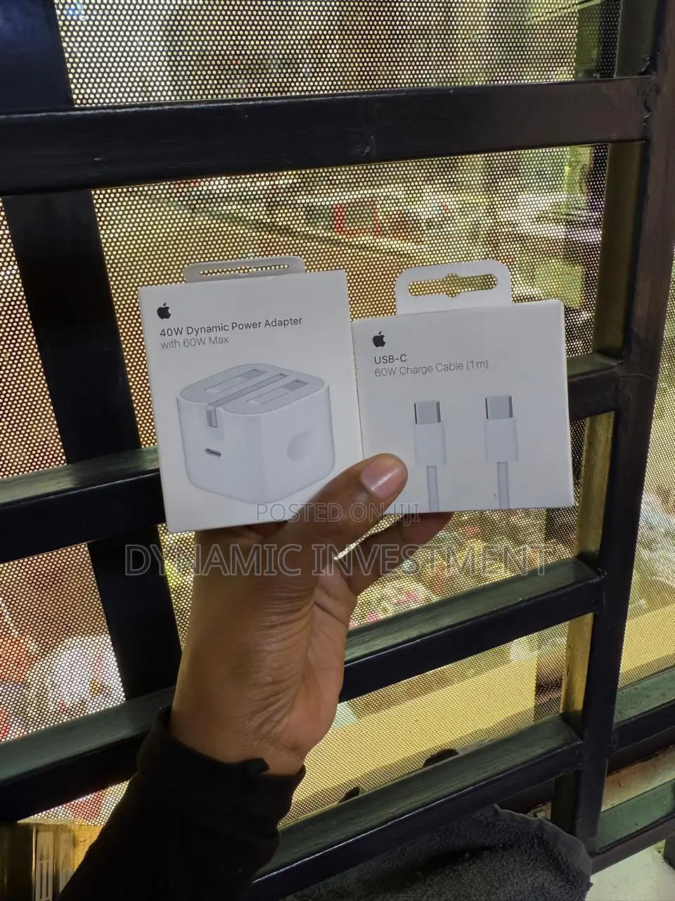 Apple 40w Max 60w Usb C Power Adapter With 60w Braided Usb C-C Cable