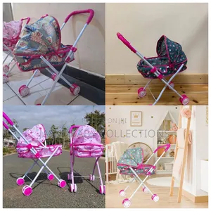 Kids Doll Stroller Pushchair – Foldable (With or Without Doll)