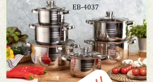12pc Edenburg Stainless Steel Cookware.