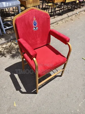 Church Seats With Armrest and Logo Print
