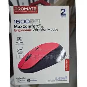 Promate Tracker 1600dpi Maxcomfort® Ergonomic Wireless Mouse