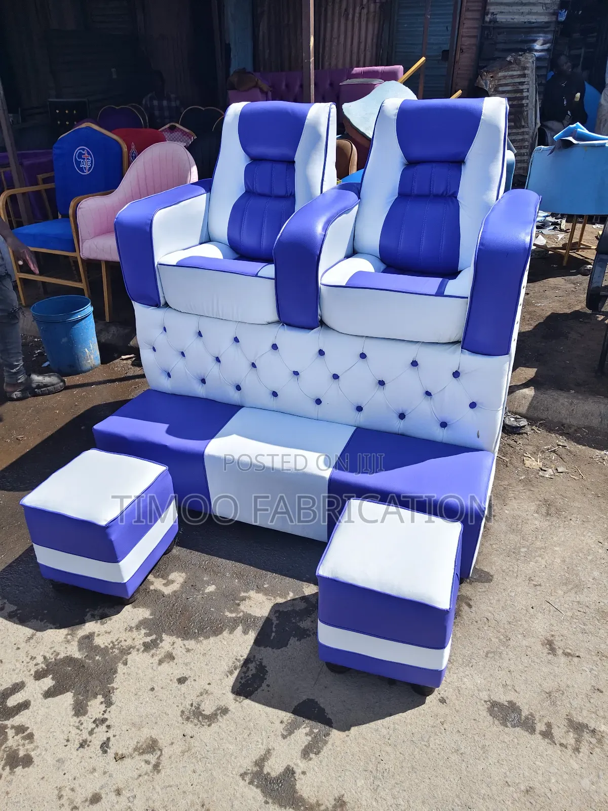 2 in 1 Pedicure Seats With Puff