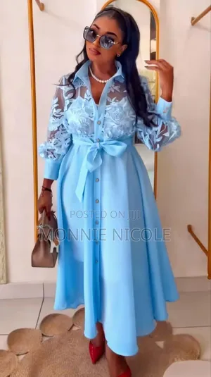 Classy Sky Blue/Light Blue Dress