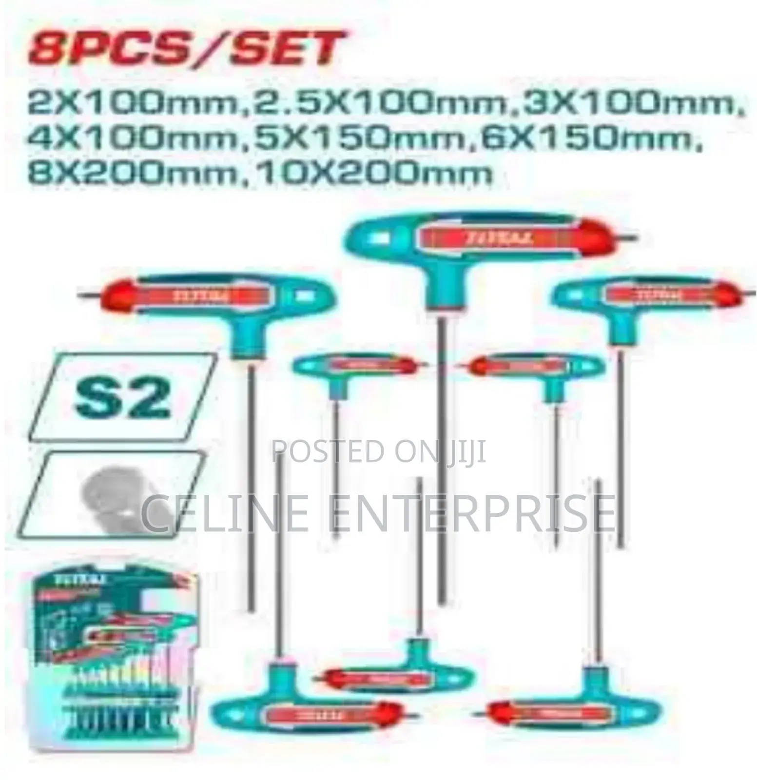 8 PCS T-Handle Hex Wrench Set