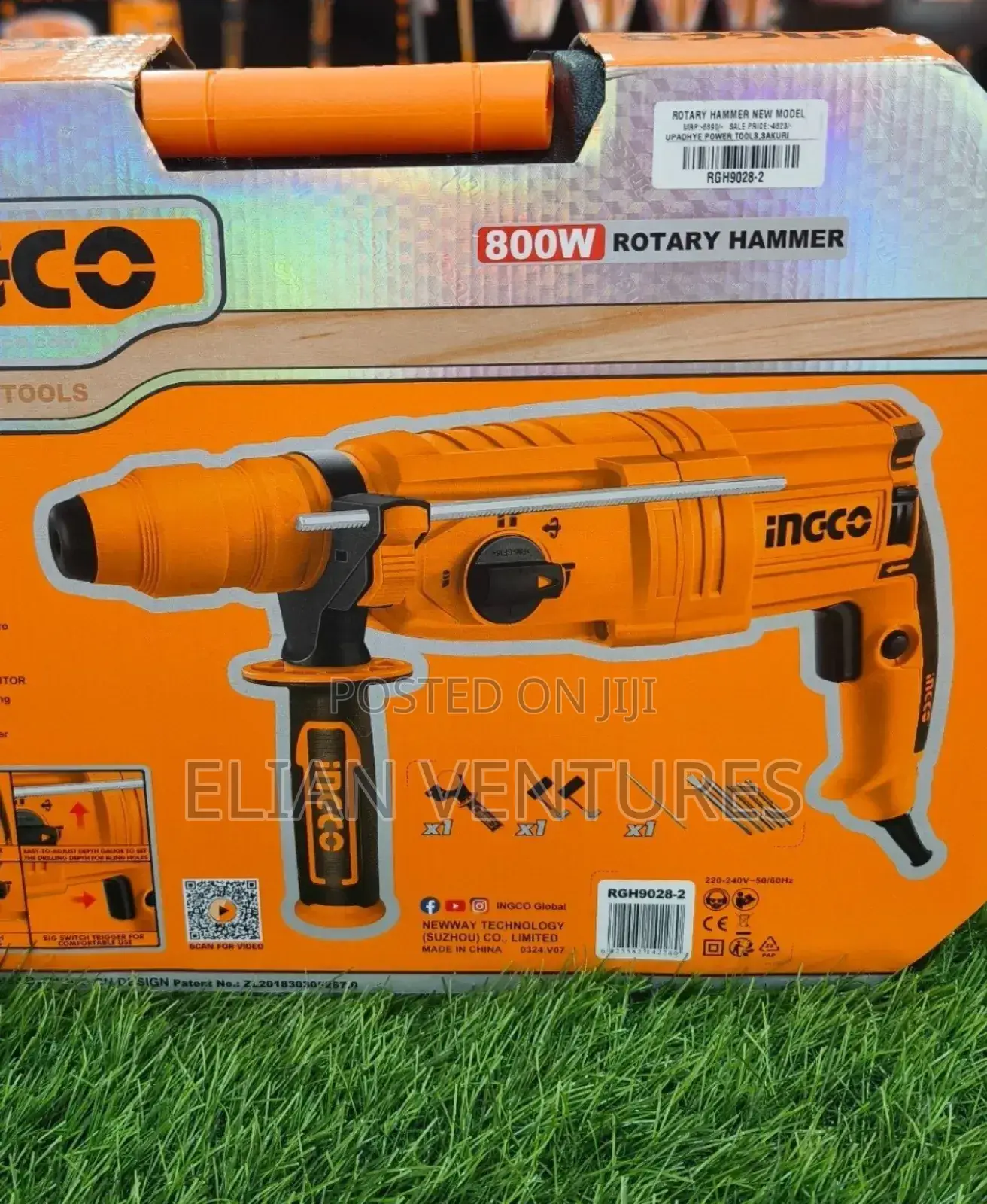 Heavy-Duty Ingco Rotary Hammer 800 Watts