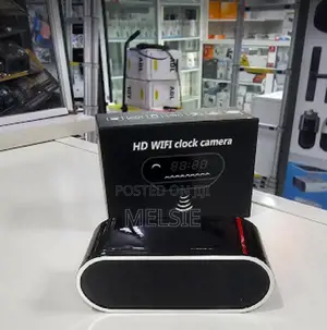 Table Clock Wifi Camera Supports Both Android and Ios
