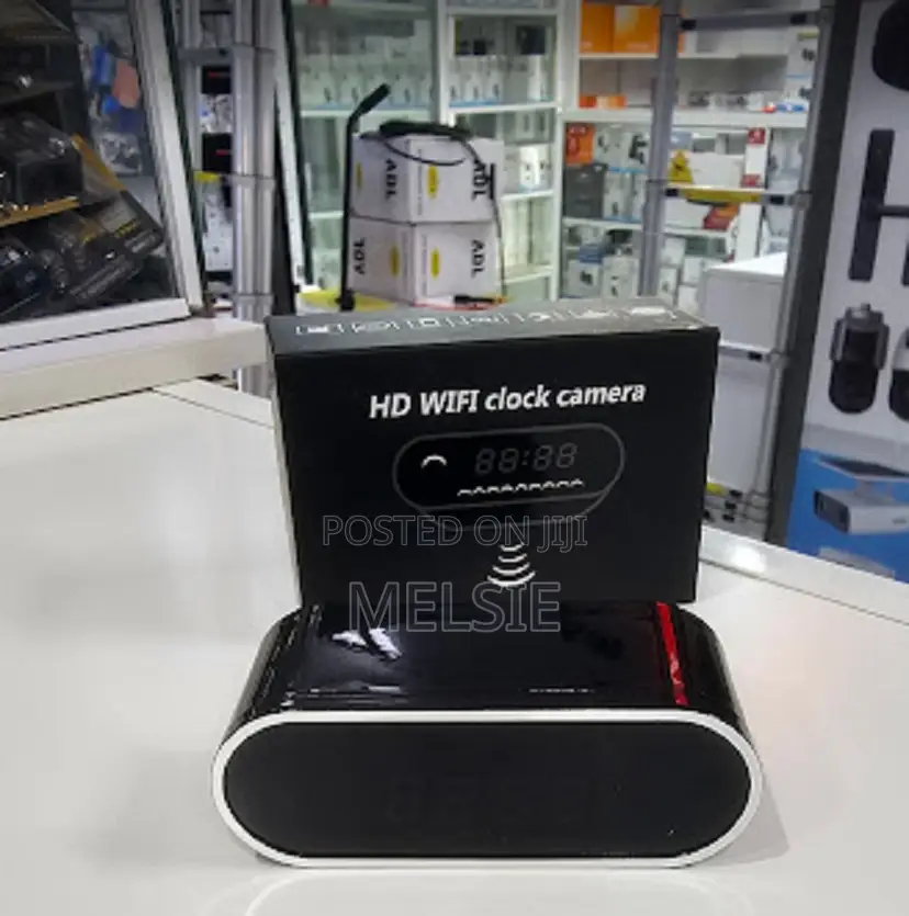 Table Clock Wifi Camera Supports Both Android and Ios