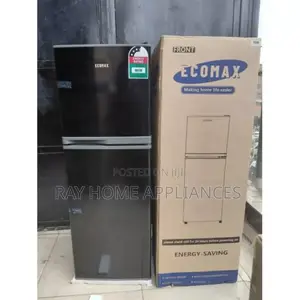 Ecomax 138l Dark Silver Doubledoor Refrigerator With Free Fridge Guard