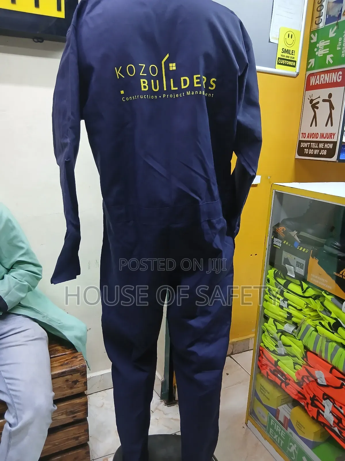 Body Type Navy Blue Overall Ordinary