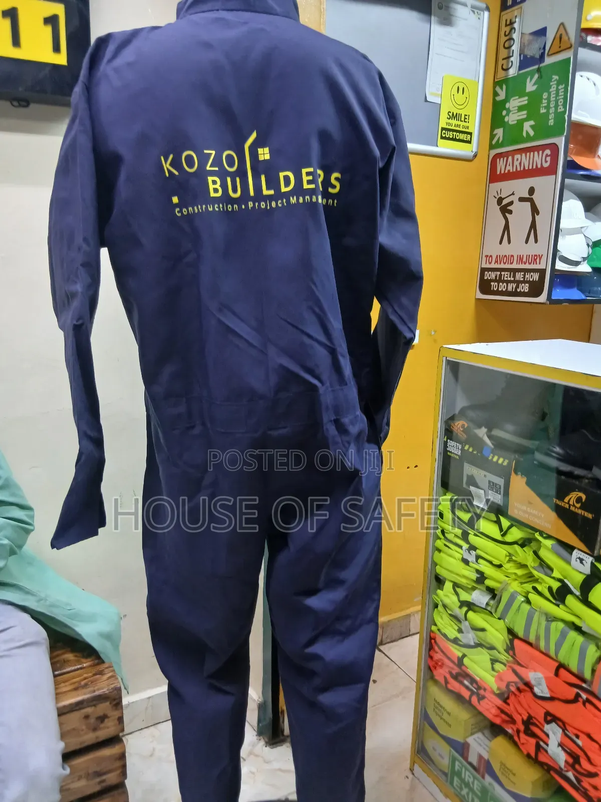 Body Type Navy Blue Overall Ordinary
