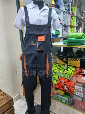 Plier Pockets Black Dungaree Denim