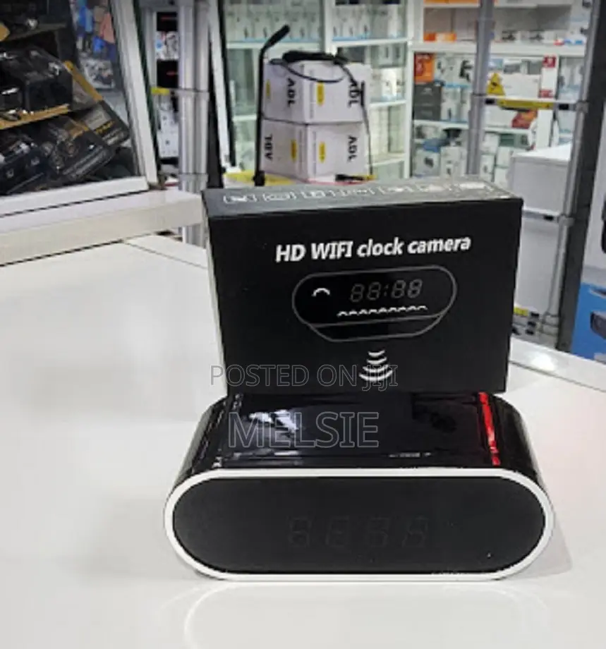 Table Clock Camera Camera Night Vision Mini Wifi Full Hd 1080p