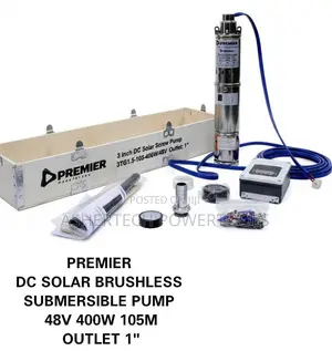 Premier Dc Solar Brushless Submersible Pump 400w 105m