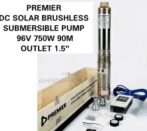 Premier Dc Solar Brushless Submersible Pump 1hp 90m