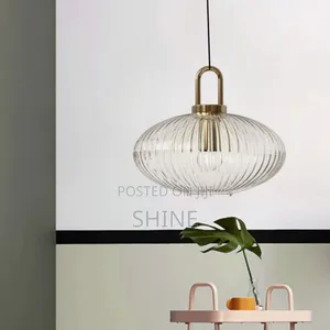 Fluted Glass Pendant Light