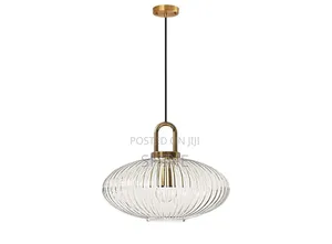 Fluted Glass Pendant Light