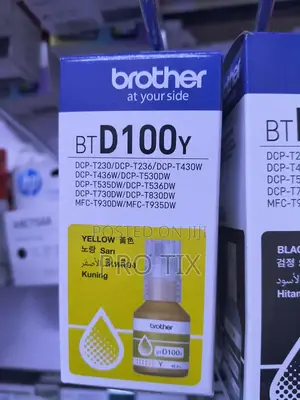Brother Genuine Ink Btd100y Yellow