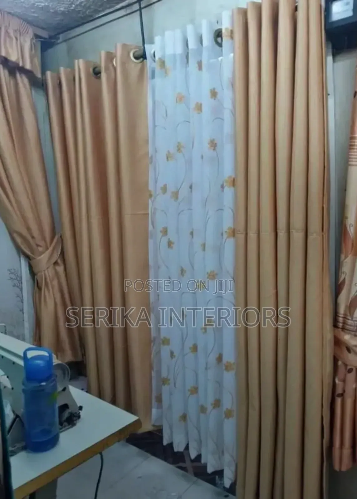 Baige Gold Curtains Curtains Environmental Friendly Justice