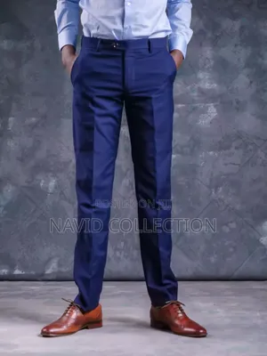 Blue Mens Trouser
