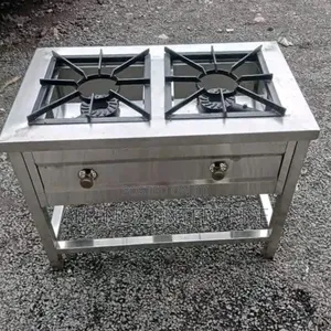 Commercial Double Burner Gas Cooker