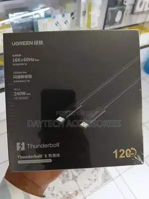 Ugreen 1 Meter 60hz 240w 120gbps Type-C Thunderbolt 5 Cable