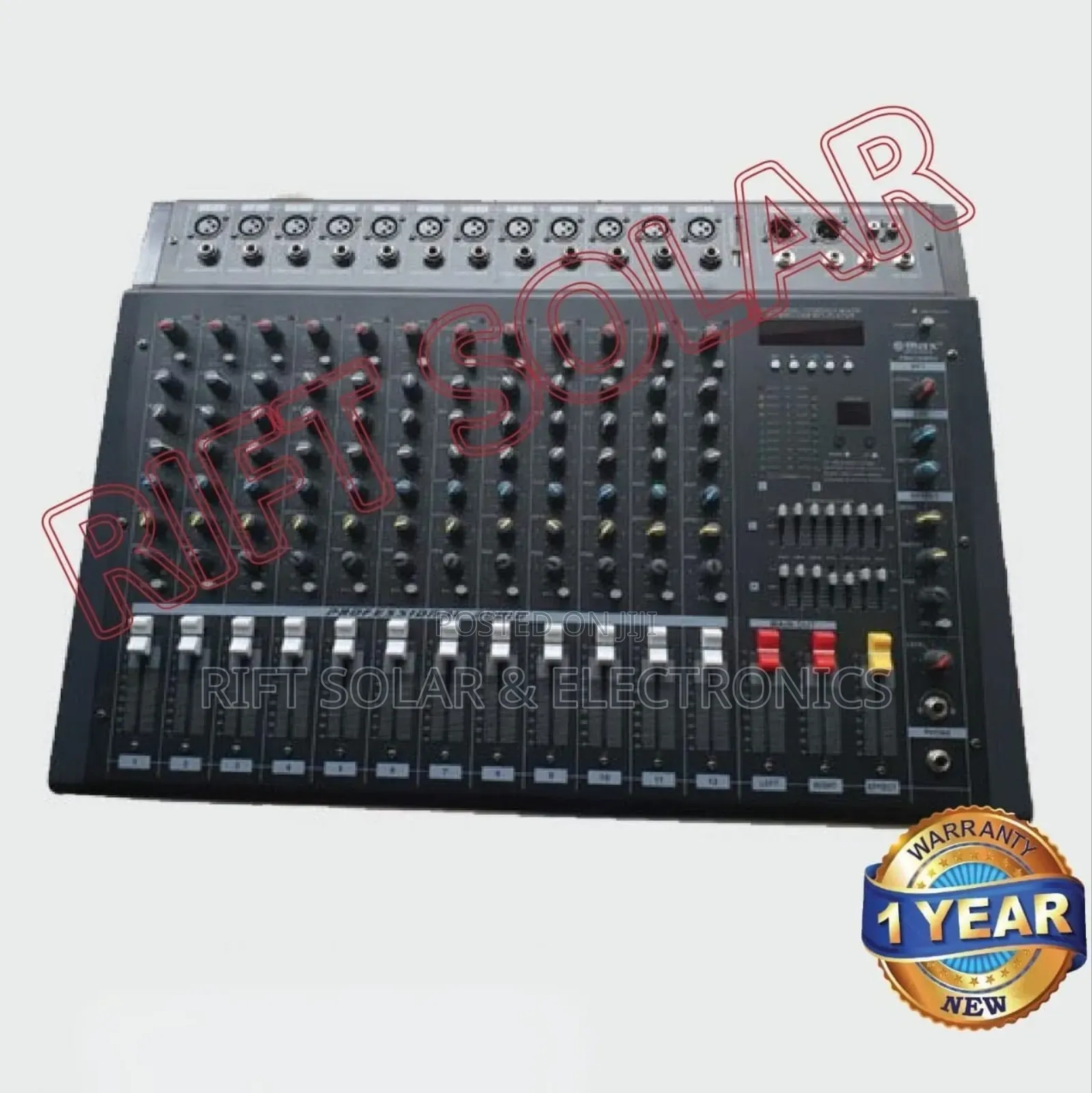 Max 12 Channels Professional Powered Mixer 2000 Watts Usb Bluetooth
