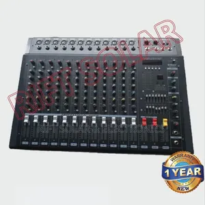 Max 12 Channels Professional Powered Mixer 2000 Watts Usb Bluetooth