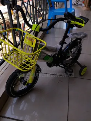 12" Kids' Bike: Lightweight Alloy Frame W/ Training Wheels