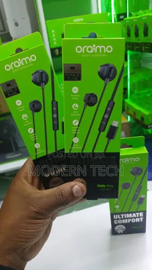 Oraimo Halo Airy Type-C Wired Earphones – Clear Sound Deep Bass