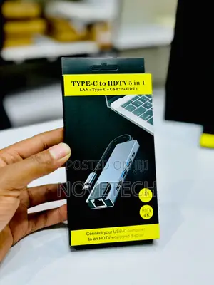 Usb-c Hub (5-in-1) 4k Hdmi For Macbook Pro, Air, Dell Xps, Hp Laptops
