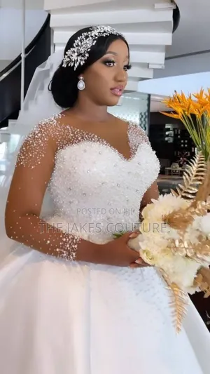 Custom-Made White Wedding Gowns