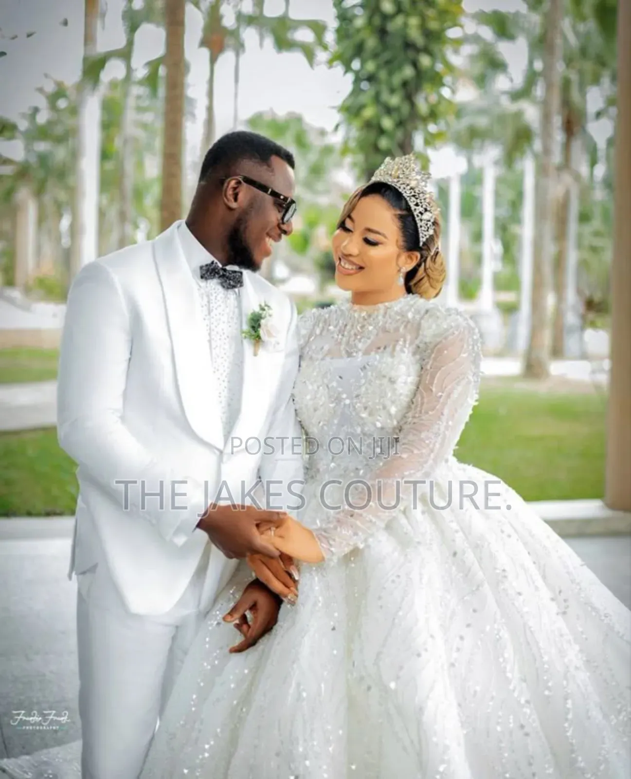 Custom-Made White Wedding Gowns