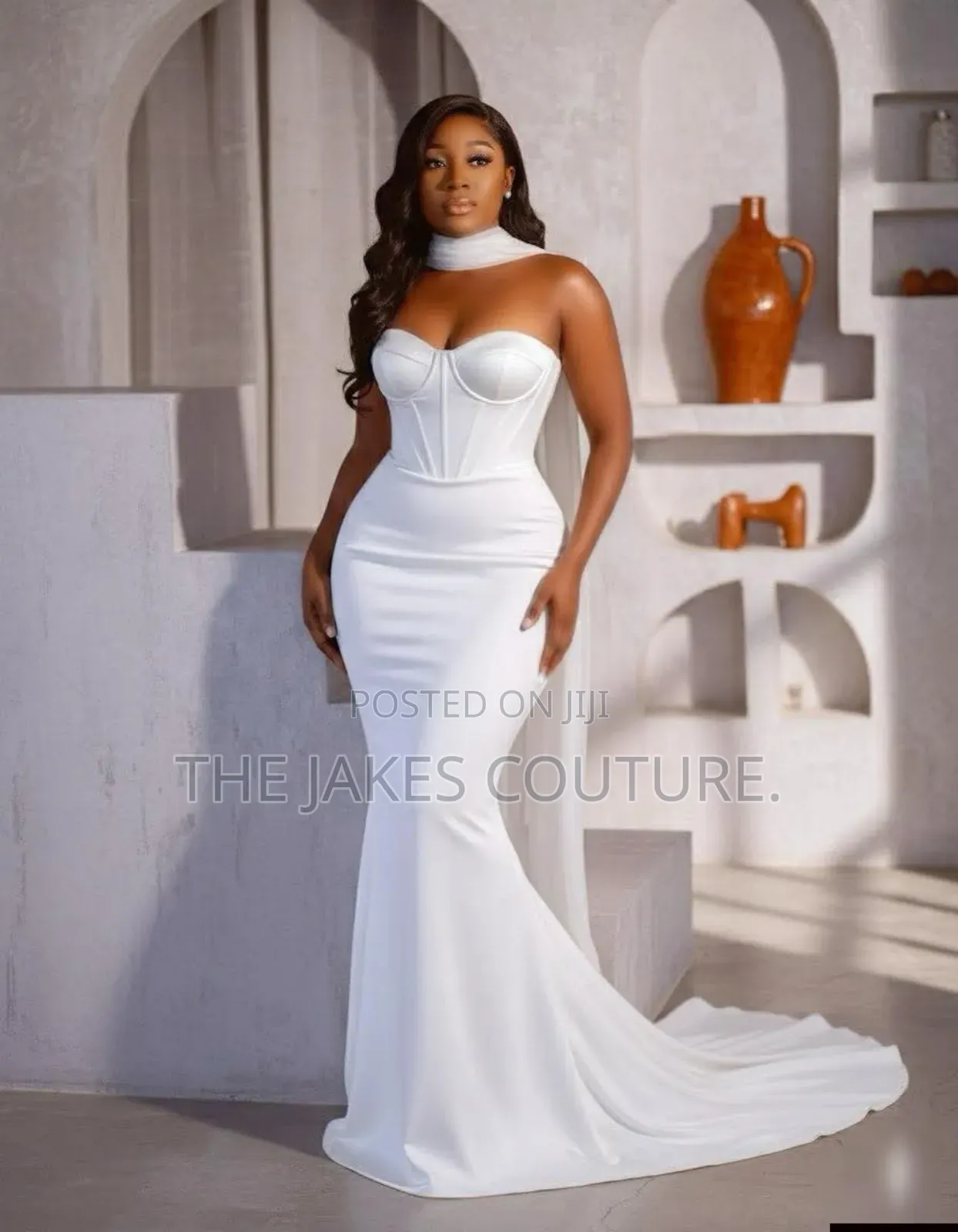 Custom-Made White Wedding Gowns