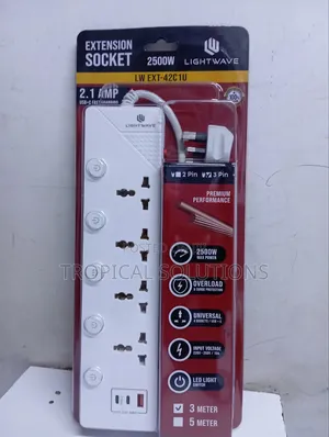 Light Wave Extension Socket 2500w Lw Ext - 42c 1u