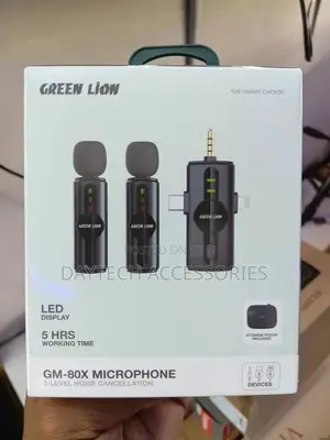 Green Lion 3-in-1 Dual Wireless Microphone Black