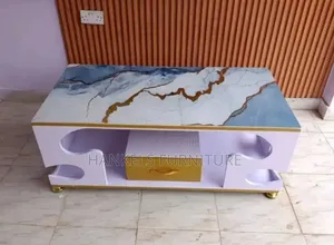 Modern Marble Top Living Room Table – Stylish Elegant