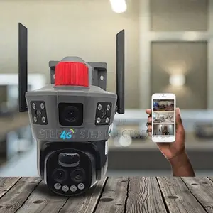 Instant Alerts System Dual Lens Loud Speaker Siren Electric Camera