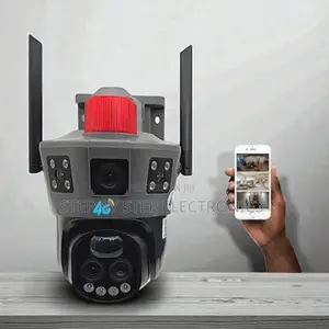 Easy Set Up Secure Dual Lens Loud Speaker Siren Electric Camera