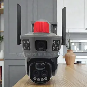 Rechargeable Battery Dual Lens Loud Speaker Siren Electric Camera