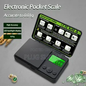 Zilla Top Flip Precision Digital Pocket Scale (0.01g-1kg)