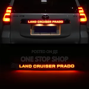 Car Rear Trunk Streamer Lid Cover With Led Light Prado 150
