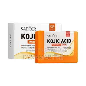 Sadoer Kojic Acid Whitening Soap With Niacinamide and Alpha-Arbutin