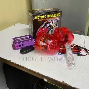 Motorbike Alarm With Led Signal Lights