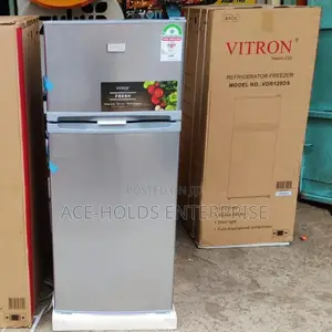 Vitron 125 Litres Double-Door Top Freezer Fridge *Silver*