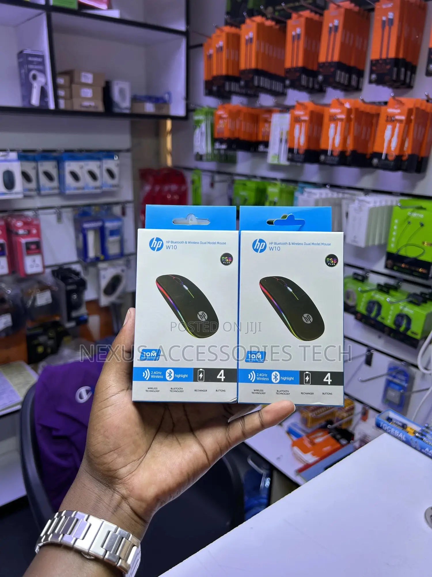 Hp Wireless Mouse Rechargeable- Bluetooth Usb Receiver