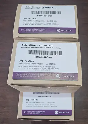 Entrust Sigma Colour Ribbon 500prints 525100-004-S100- New at Discount