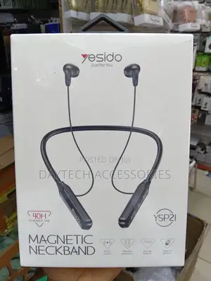 Yesido Ysp21 Magnetic Neckband Bluetooth Earphone - Black