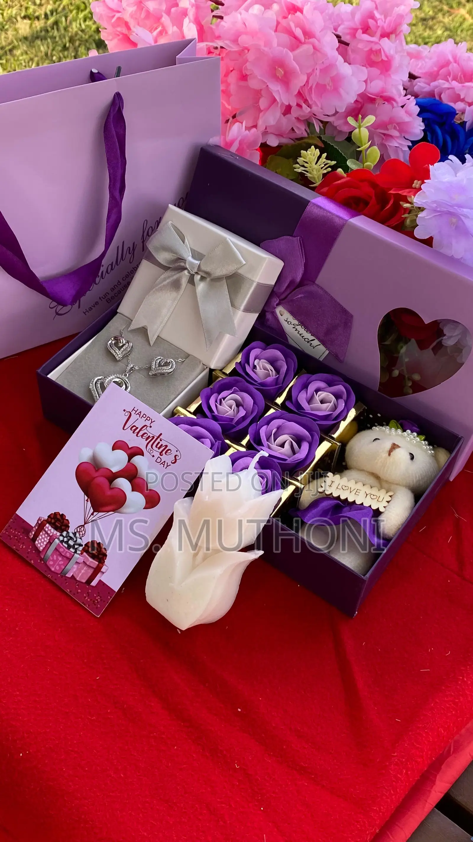  Valentines Scented Candle Ladies Gift Pack 