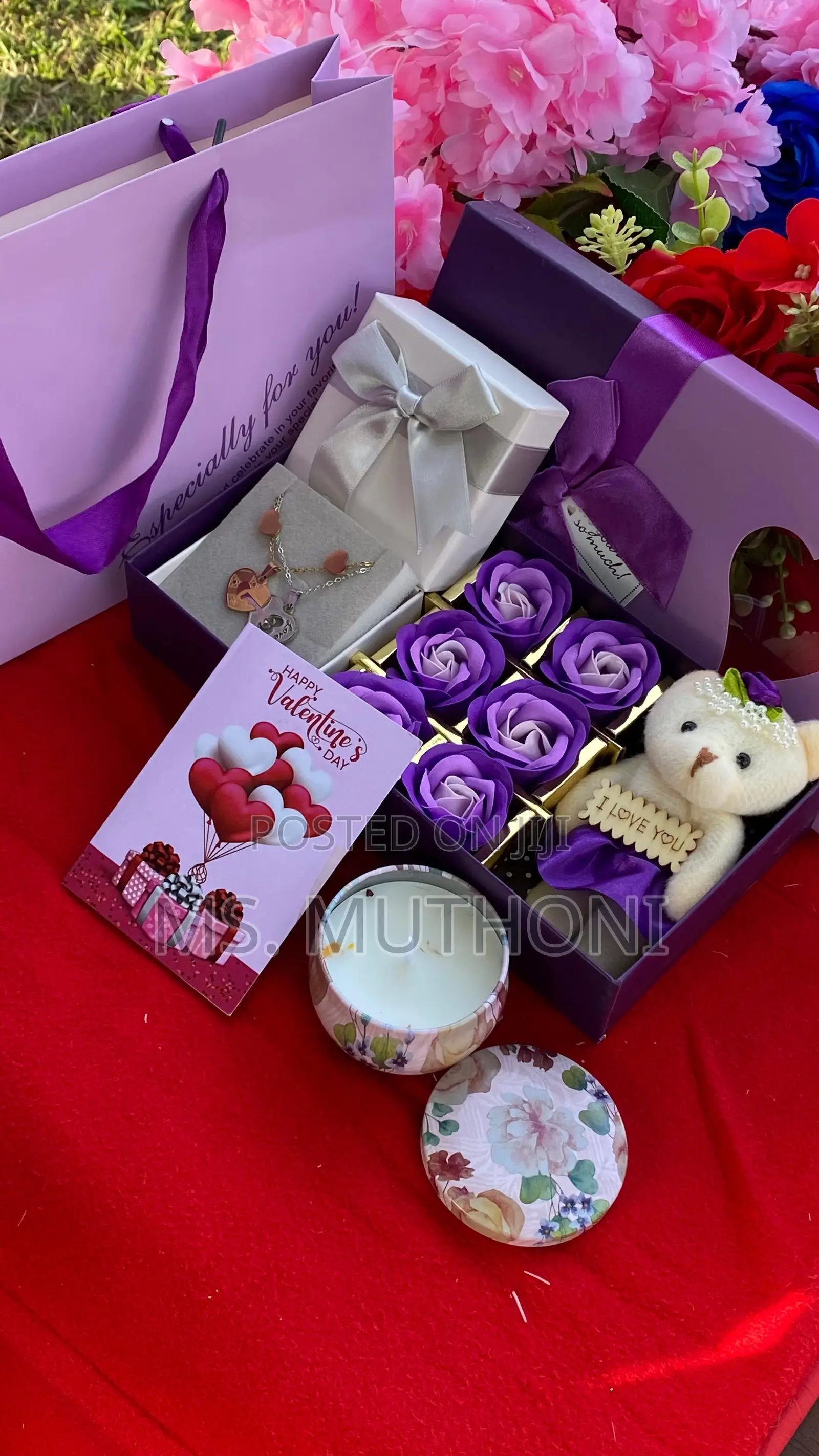  Valentines Scented Candle Ladies Gift Pack 